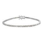Zonder Minimumprijs - Armband - 18 karaat Witgoud -  3.00ct.