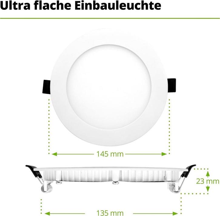 HAGEMANN 4 x LED Inbouwspots Rond 9 Watt 890 lm IP20 - 135, Elektronische apparatuur, Overige elektronische apparatuur, Verzenden