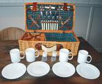 Picknickmand - Engelse picknickmand met compleet servies 4, Antiek en Kunst