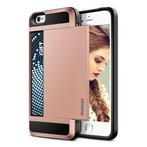 iPhone 5S - Wallet Card Slot Cover Case Hoesje Business Roze, Verzenden