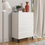 Ladekast scandi  4 lades  wit Wit scandi (Slaapkamer), Huis en Inrichting, Kasten | Ladekasten, 3 of 4 laden, Verzenden, Nieuw