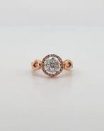 Bague - 18 carats Or rose Diamant (Naturelle) - Diamant -, Handtassen en Accessoires, Ringen, Nieuw