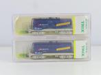 Minitrix N - 15164 - Modeltrein goederenwagon (2) - 2x, Hobby en Vrije tijd, Modeltreinen | N-Spoor, Nieuw