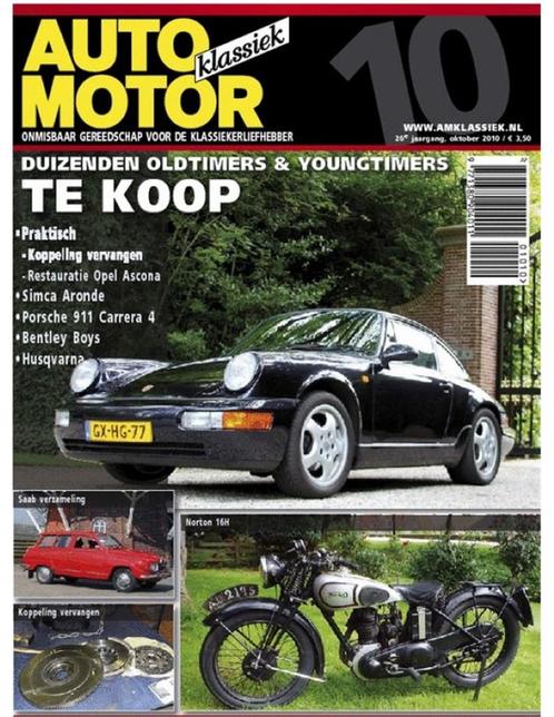 2010 AUTO MOTOR KLASSIEK 10 NEDERLANDS, Livres, Autos | Brochures & Magazines, Enlèvement ou Envoi