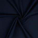 10 meter flanel stof - Marineblauw - 100% katoen, Verzenden