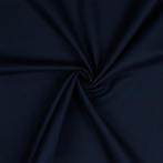 10 meter flanel stof - Marineblauw - 100% katoen, 120 cm of meer, Katoen, Verzenden, Blauw