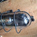 Scheepslamp - glas metaal, Antiek en Kunst