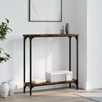 vidaXL Wandtafel 75x22,5x75 cm bewerkt hout gerookt, Huis en Inrichting, Tafels | Bijzettafels, Verzenden, Nieuw