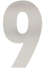 Intersteel Huiscijfer 9 300 mm rvs geborsteld, Huis en Inrichting, Ophalen of Verzenden, Nieuw