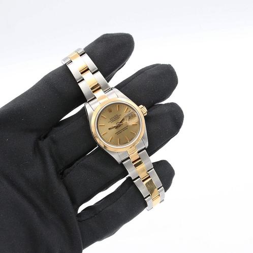 Rolex Lady-Datejust 26 69163 uit 1990, Bijoux, Sacs & Beauté, Montres | Femmes, Envoi