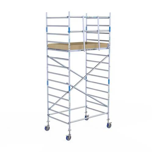 Basic rolsteiger 135 x 5,2m WH met voorloopleuning, Doe-het-zelf en Bouw, Steigers, Verzenden