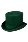 Luxe hoge hoed groen hoog model tophat heren dames 59