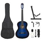 vidaXL 12-delige Gitaarset klassiek beginner 4/4 39 blauw, Muziek en Instrumenten, Verzenden, Nieuw