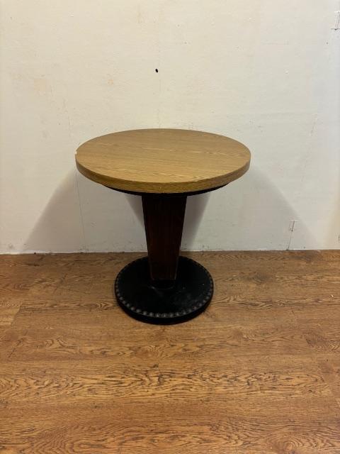 Gebruikte Horecatafel (70cm rond) - T1444- Vintage/Café, Huis en Inrichting, Tafels | Eettafels, Ophalen