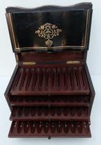 Humidor - Mahonie, Bois Noirci - Boulle marquetry, Antiek en Kunst