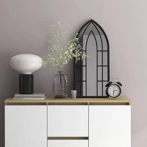 vidaXL Spiegel 70x30 cm ijzer zwart, Huis en Inrichting, Woonaccessoires | Spiegels, Nieuw, Verzenden