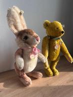 Steiff - Speelgoed Steiffbeer ‘Petsty’ en haas ‘Niki’ -