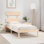 vidaXL Bedframe massief hout 90x200 cm, Huis en Inrichting, Slaapkamer | Bedden, Verzenden, Nieuw