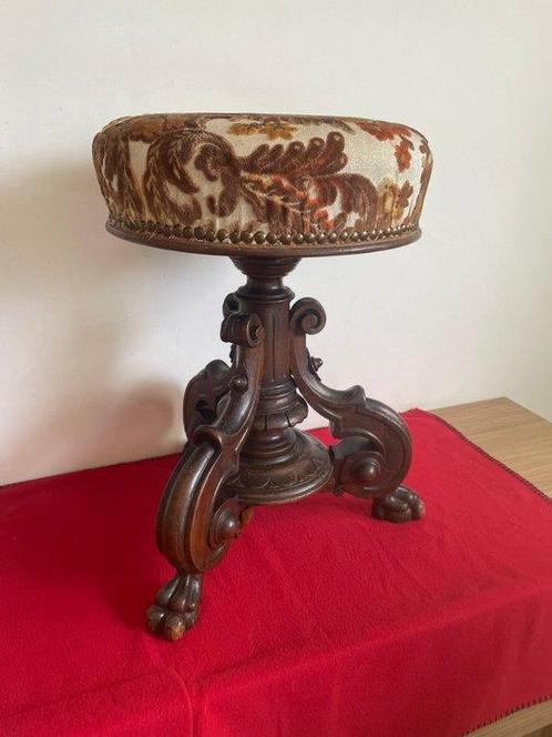 Tabouret - de piano Luigi Filippo originale, Antiek en Kunst, Antiek | Overige Antiek