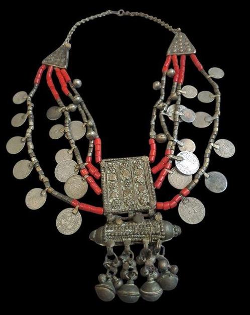 Etnische Ketting - Arabisch Schiereiland - Begin 20e eeuw, Antiek en Kunst, Kunst | Niet-Westerse kunst