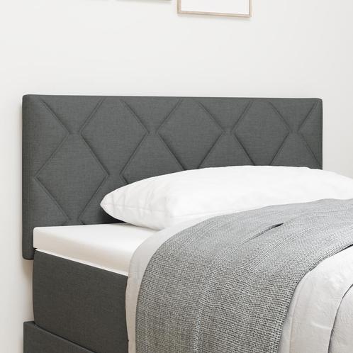 vidaXL LED Hoofdbord met Diamantpatroon in Donkergrijs - 100, Huis en Inrichting, Slaapkamer | Bedden, Nieuw, Verzenden