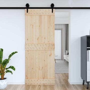 vidaXL Deur NARVIK 90x210 cm massief grenenhout, Verzenden