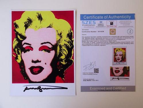 Carte signée à la main (Andy Warhol-Marian) - 1981, Collections, Cartes postales | Étranger