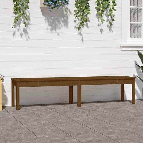vidaXL Tuinbank 2-zits 203,5x44x45 cm massief grenenhout, Tuin en Terras, Tuinsets en Loungesets, Nieuw, Verzenden