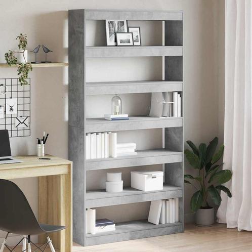 vidaXL Boekenkast Grijs Bewerkt hout, Huis en Inrichting, Kasten | Boekenkasten, Nieuw, Verzenden