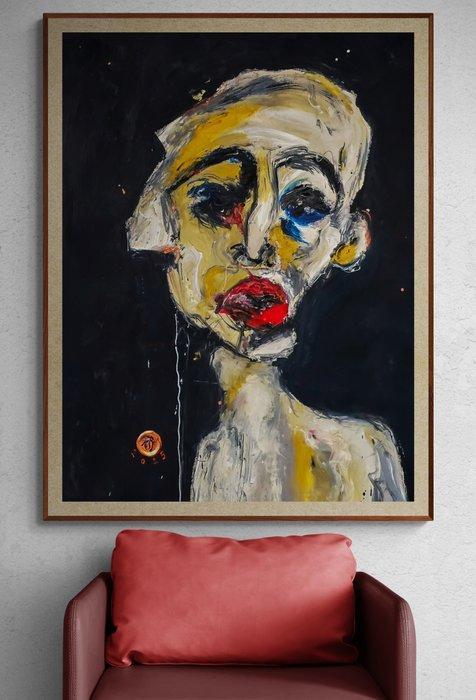 Arvydas Gaiciunas (Retne) - Ce N-17 – Abstract Expressionist, Antiek en Kunst, Kunst | Schilderijen | Modern