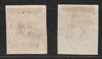 Suisse 1852 - Rayon I en Rayon II - SBK nrs 16II en 17II, Gestempeld