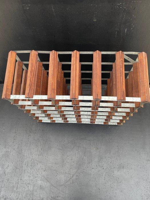 Wijnrek - Hout, Metaal, Antiquités & Art, Curiosités & Brocante