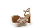 Manfield Sandalen in maat 36 Beige, Kleding | Dames, Schoenen, Verzenden, Beige, Sandalen of Muiltjes, Zo goed als nieuw