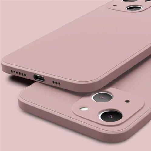 iPhone 13 Pro Max Square Silicone Hoesje - Zachte Matte Case, Telecommunicatie, Mobiele telefoons | Hoesjes en Screenprotectors | Apple iPhone