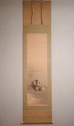 Wasbeerhond - hangscroll - Met de hand geschilderd op zijde