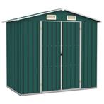 vidaXL Tuinschuur 205x129x183 cm gegalvaniseerd staal groen, Tuin en Terras, Verzenden, Nieuw