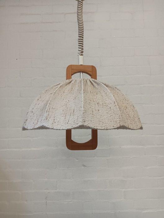 Lamp - Hout, Textiel, Antiek en Kunst, Curiosa en Brocante