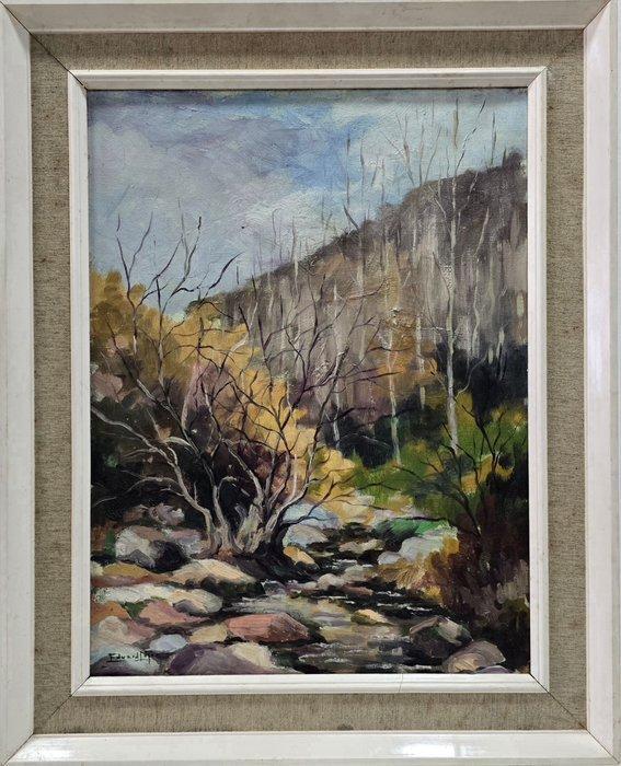 Eduard López (1933) - El susurro del arroyo, Antiek en Kunst, Kunst | Schilderijen | Klassiek