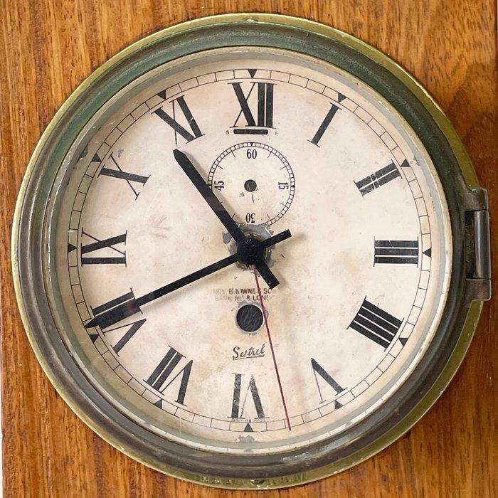 Scheepsklok en barometer set - Sestrel & Mendoza - Glas,, Antiek en Kunst, Curiosa en Brocante