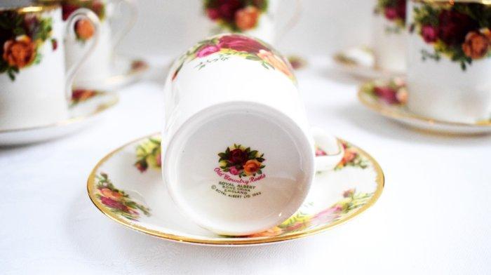 Royal Albert - Koffieservies (6) - Old Country Rose - Bon, Antiek en Kunst, Antiek | Meubels | Tafels