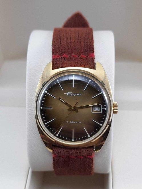 Epo - Gold Plated 17 Jewels Cal.B44 - Zonder Minimumprijs -, Handtassen en Accessoires, Horloges | Heren