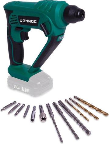 VONROC Accu boorhamer – VPower 20V – Zonder accu & lader –, Ophalen of Verzenden