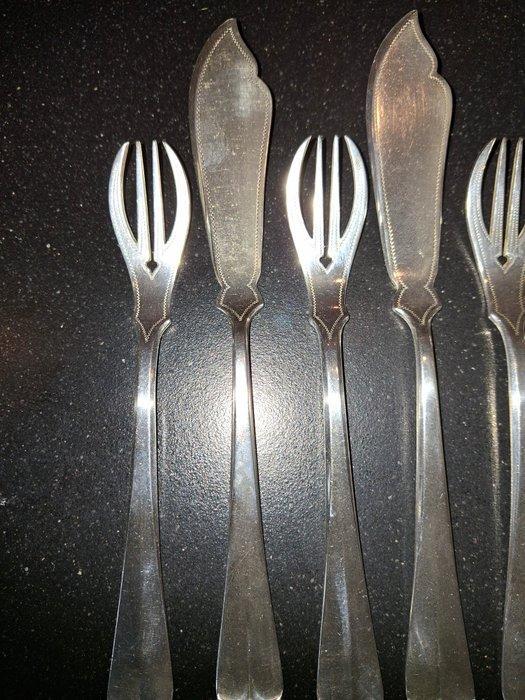GERO - Visbestekset voor 6 personen (12) - visbestek -, Antiquités & Art, Curiosités & Brocante
