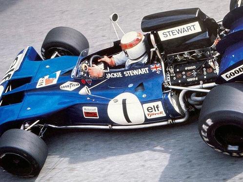 Tyrrell - Jackie Stewart - 1972 - Impression signée, Verzamelen, Automerken, Motoren en Formule 1