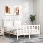 vidaXL Bedframe zonder matras massief grenenhout wit 140x200, Verzenden, Nieuw