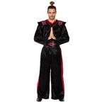 Ninja Kostuum Zwart Rood Heren, Kleding | Heren, Nieuw, Verzenden