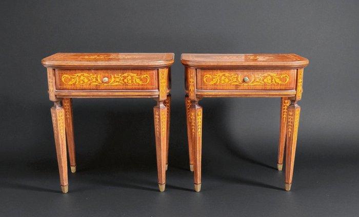 Nachtkastje (2) - Esdoorn, Palissander - Stile Luigi XVI, Antiek en Kunst, Antiek | Overige Antiek