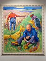 Freek van den Berg (1918-2000) - Op het land Boer, Antiek en Kunst