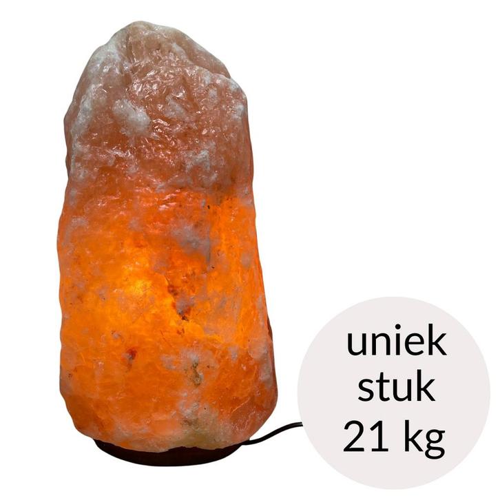 Himalaya Zoutlamp roze kleur, 21 kg – uniek stuk (incl., Sport en Fitness, Gezondheidsproducten en Wellness, Ophalen of Verzenden