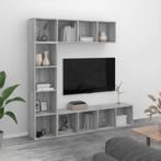 vidaXL 3-delige boekenkast- / tv-meubelset 180x30x180 cm, Huis en Inrichting, Verzenden, Nieuw